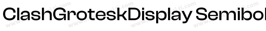 ClashGroteskDisplay Semibold字体转换